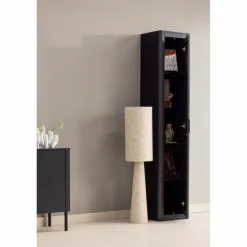 Woood Gunnar Smalle Hoge Kast Grenen Matzwart [fsc] Online
