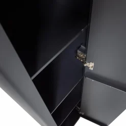 Woood Gunnar Smalle Hoge Kast Grenen Matzwart [fsc] Online