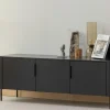 Woood Gunnar tv meubel 154 cm grenen matzwart [fsc] Sale