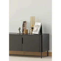 Woood Gunnar tv meubel 154 cm grenen matzwart [fsc] Sale