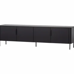Woood Gunnar tv meubel 200 cm grenen matzwart [fsc] Online