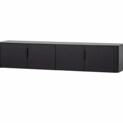 Woood Gunnar tv meubel 200 cm grenen matzwart [fsc] Online