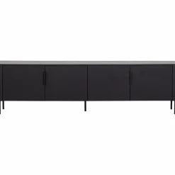 Woood Gunnar tv meubel 200 cm grenen matzwart [fsc] Online