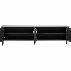 Woood Gunnar tv meubel 200 cm grenen matzwart [fsc] Online