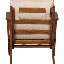 Woood Houston fauteuil bouclé/hout naturel Clearance