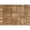 Woood Ian handgeweven vloerkleed wol/katoen bruin 170x240cm New