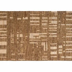 Woood Ian handgeweven vloerkleed wol/katoen bruin 170x240cm New