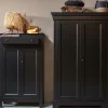 Woood Isabel Brocante Kast Grenen Diep Zwart [fsc] Discount