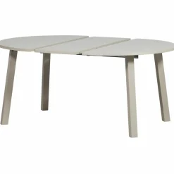 Woood Janne uitschuifbare eettafel rond eiken dakargrau [fsc]