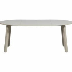 Woood Janne uitschuifbare eettafel rond eiken dakargrau [fsc]
