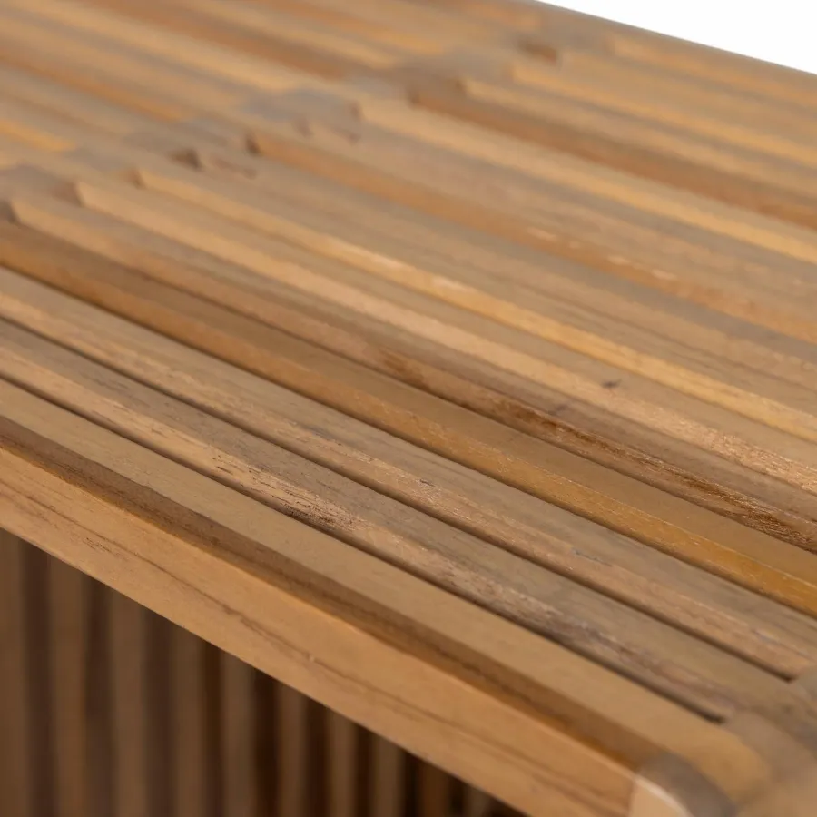 Woood Jasmijn Bijzettafel Recycled Teak Naturel - Set Van 2 Sale