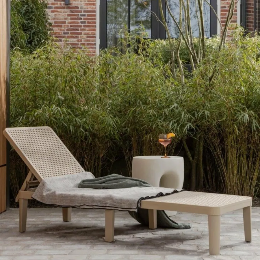 Woood Jinte ligbed tuin kunststof zand