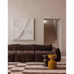 Woood Jonah bijzettafel hout donkerbruin 42xo30cm New