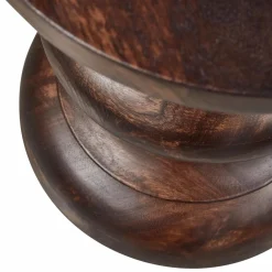 Woood Jonah bijzettafel hout donkerbruin 42xo30cm New