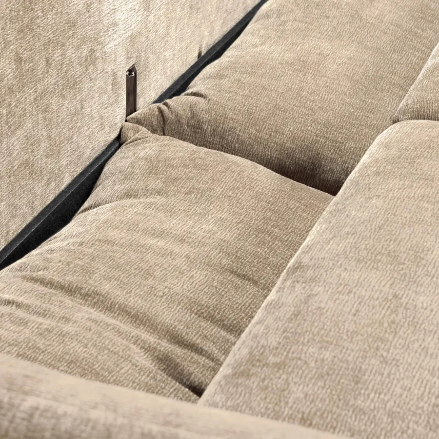 Woood Jonne 3-Zits Slaapbank Chenille Naturel Online