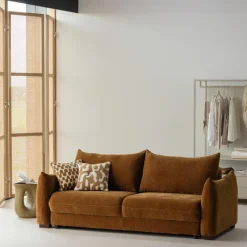 Woood Jonne 3-Zits Slaapbank Chenille Bruin Discount