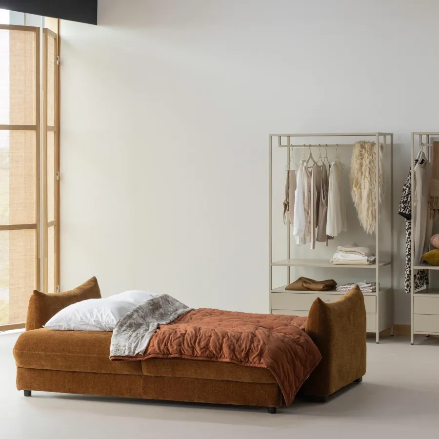 Woood Jonne 3-Zits Slaapbank Chenille Bruin Discount
