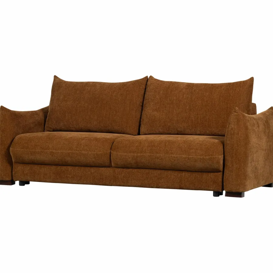 Woood Jonne 3-Zits Slaapbank Chenille Bruin Discount