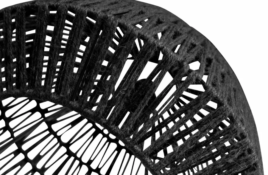 Woood Kace Hanglamp Jute Zwart Ø45cm New