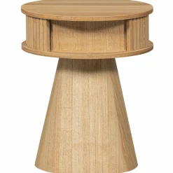 Woood Karri nachtkastje rond hout naturel