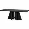 Woood Kean eettafel met middenpoot mango zwart 220x100cm Online