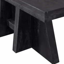 Woood Kean eettafel met middenpoot mango zwart 220x100cm Online