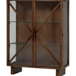 Woood Kella 2-deurs kast mango hout bruin Sale
