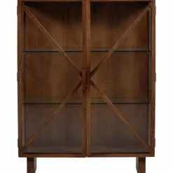 Woood Kella 2-deurs kast mango hout bruin Sale