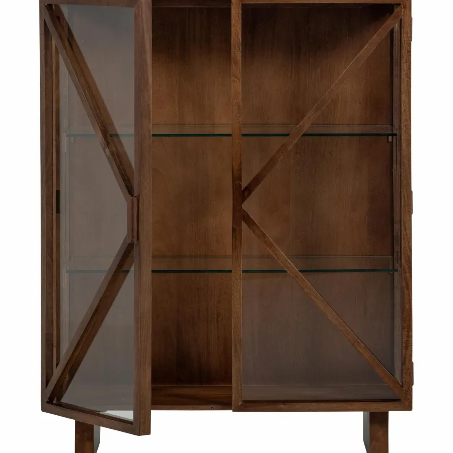 Woood Kella 2-deurs kast mango hout bruin Sale