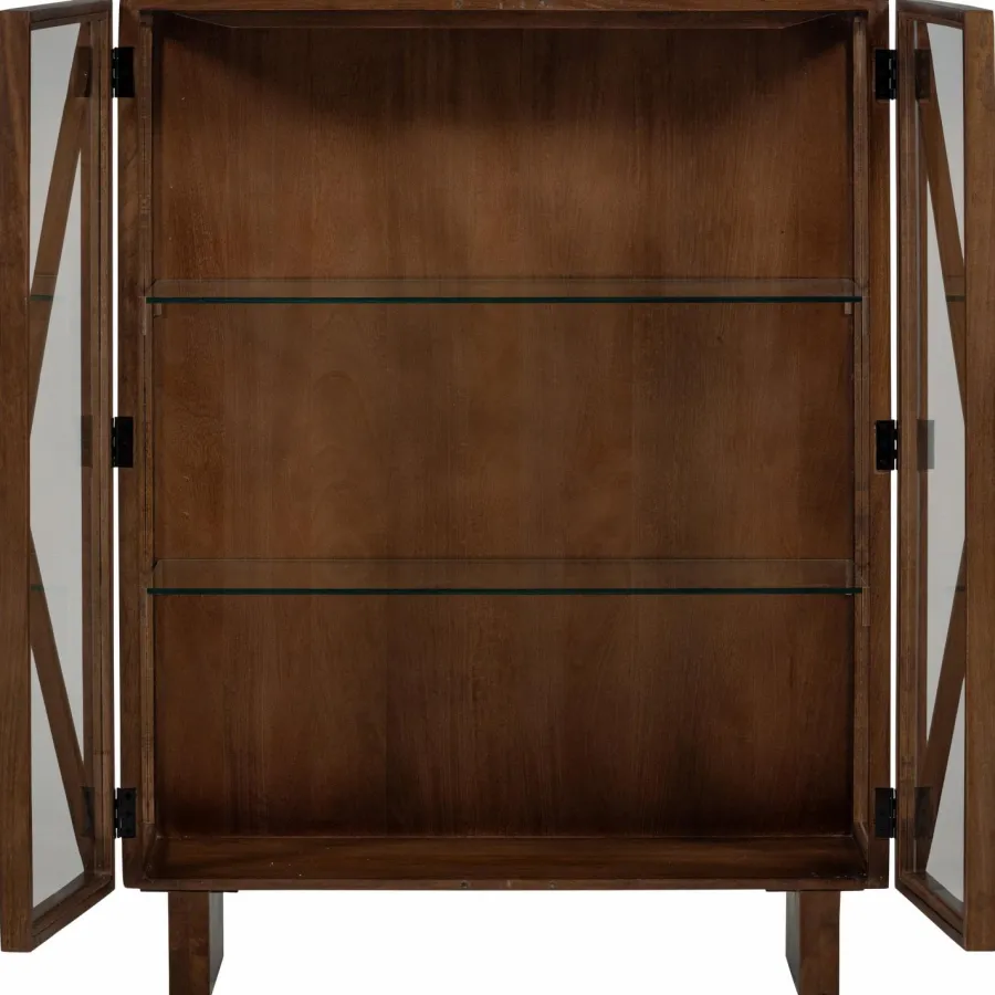 Woood Kella 2-deurs kast mango hout bruin Sale