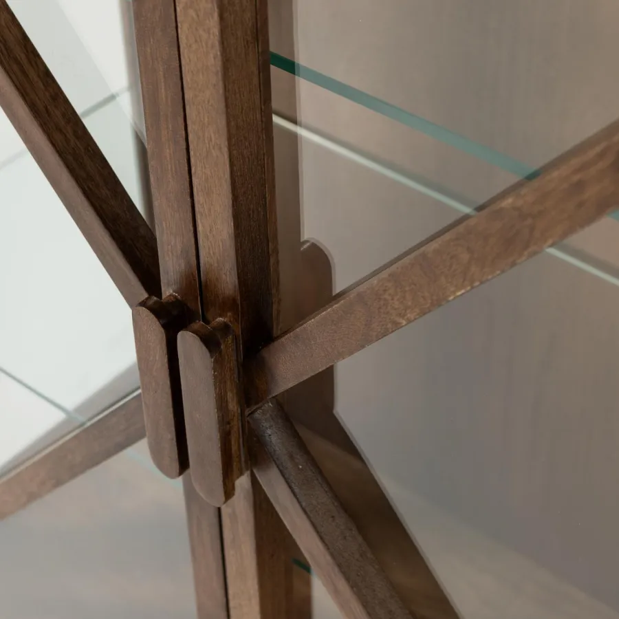 Woood Kella 2-deurs kast mango hout bruin Sale