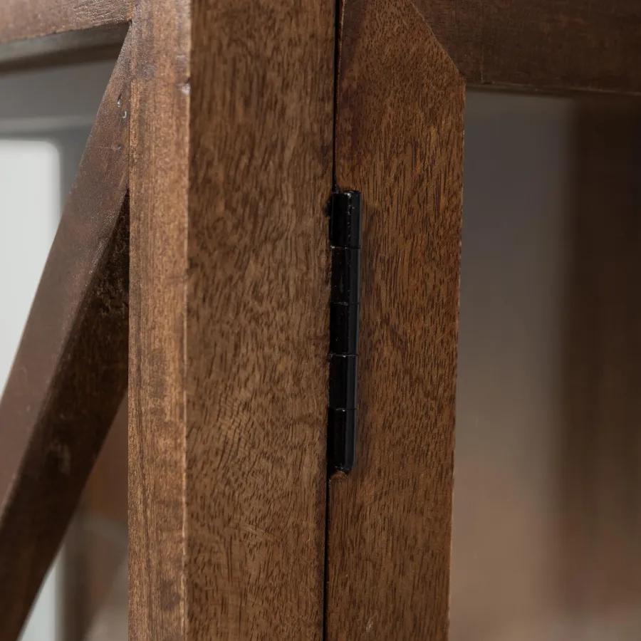 Woood Kella 2-deurs kast mango hout bruin Sale
