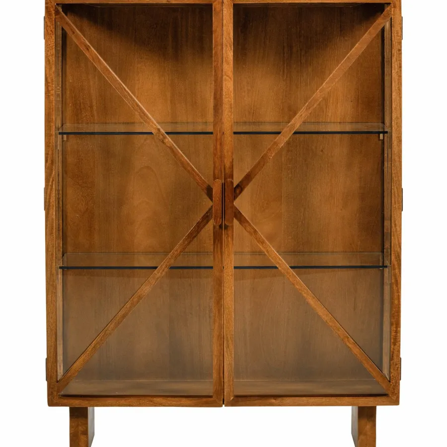Woood Kella 2-deurs kast mango hout naturel Outlet