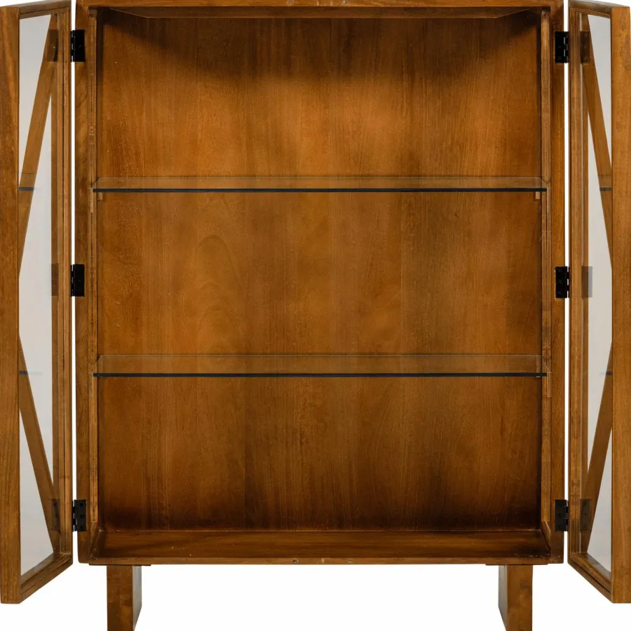 Woood Kella 2-deurs kast mango hout naturel Outlet