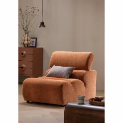 Woood Laon kussens velvet naturel/blauw - set van 3 Outlet