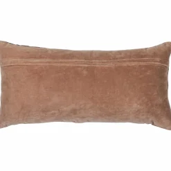 Woood Laon kussens velvet naturel/blauw - set van 3 Outlet