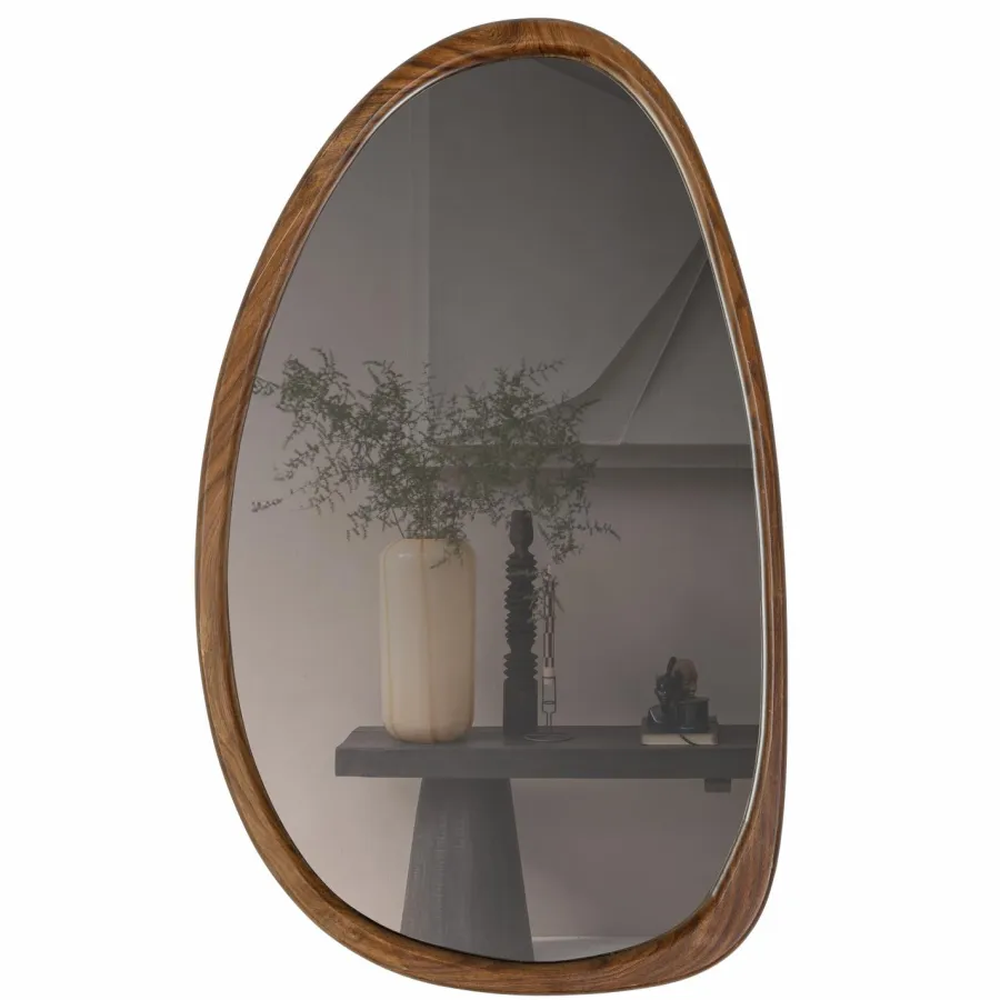 Woood Leif spiegel hout naturel 64x38cm New