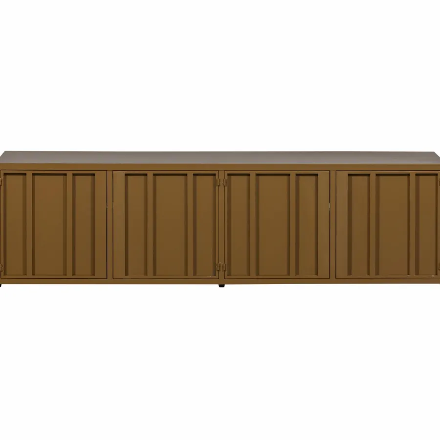 Woood Level tv-meubel metaal honinggeel 44x160cm New