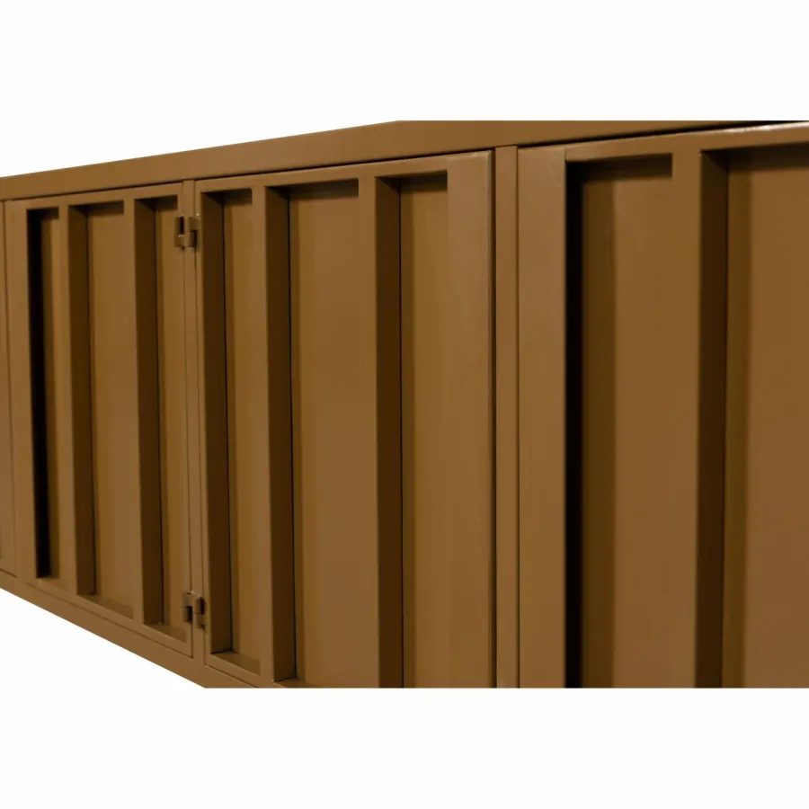Woood Level tv-meubel metaal honinggeel 44x160cm New