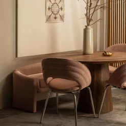 Woood Limit eetkamertafel rond mango hout walnoot ø130cm Online