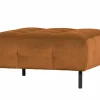 Woood Lloyd Hocker Gewassen Fluweel Cinnamon Hot
