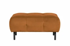 Woood Lloyd Hocker Gewassen Fluweel Cinnamon Hot