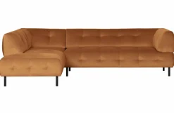 Woood Lloyd Hoekbank Links Gewassen Fluweel Cinnamon Hot