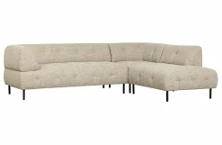 Woood Lloyd Hoekbank Rechts Grof Geweven Naturel Melange Outlet