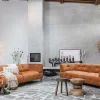 Woood Lloyd 4-zits Bank Gewassen Fluweel Cinnamon Sale