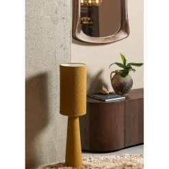 Woood LOFT tafellamp metaal/boucle tapenade 90xO22CM Online