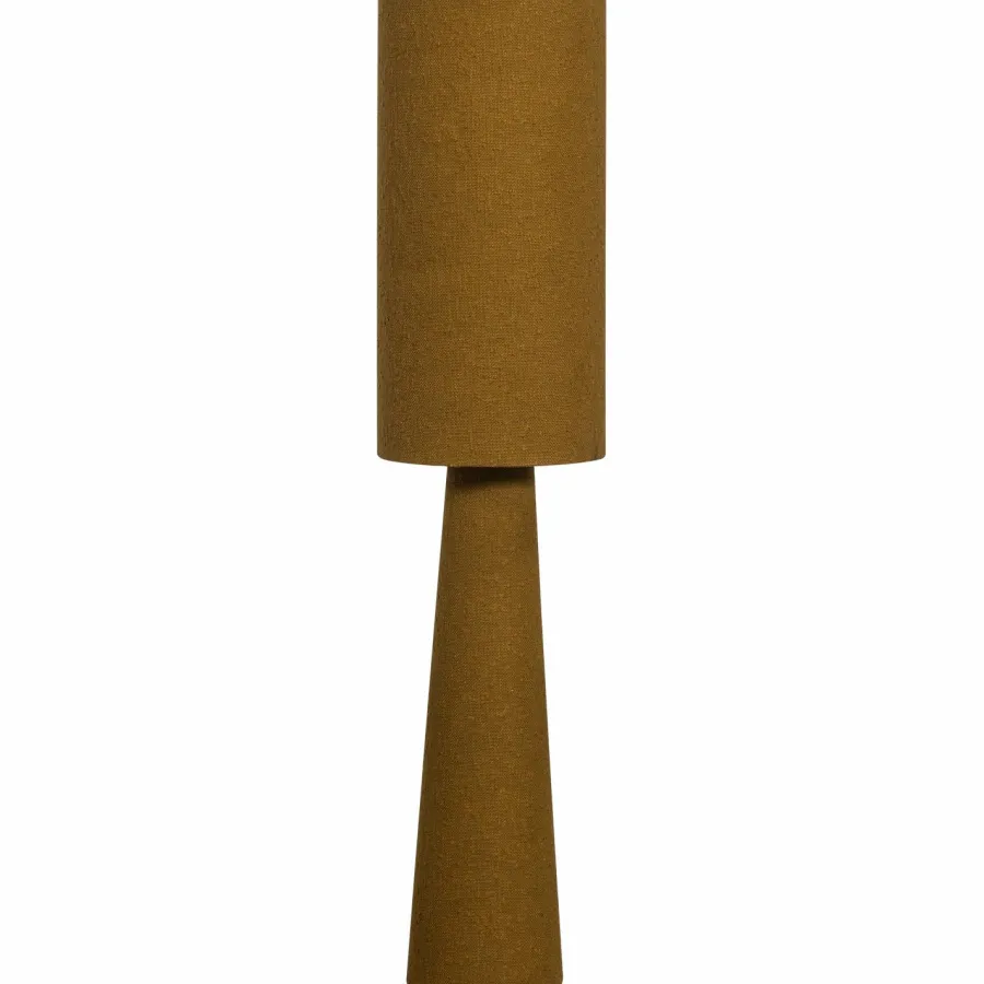 Woood LOFT vloerlamp metaal/boucle tapenade 130xO30CM Hot