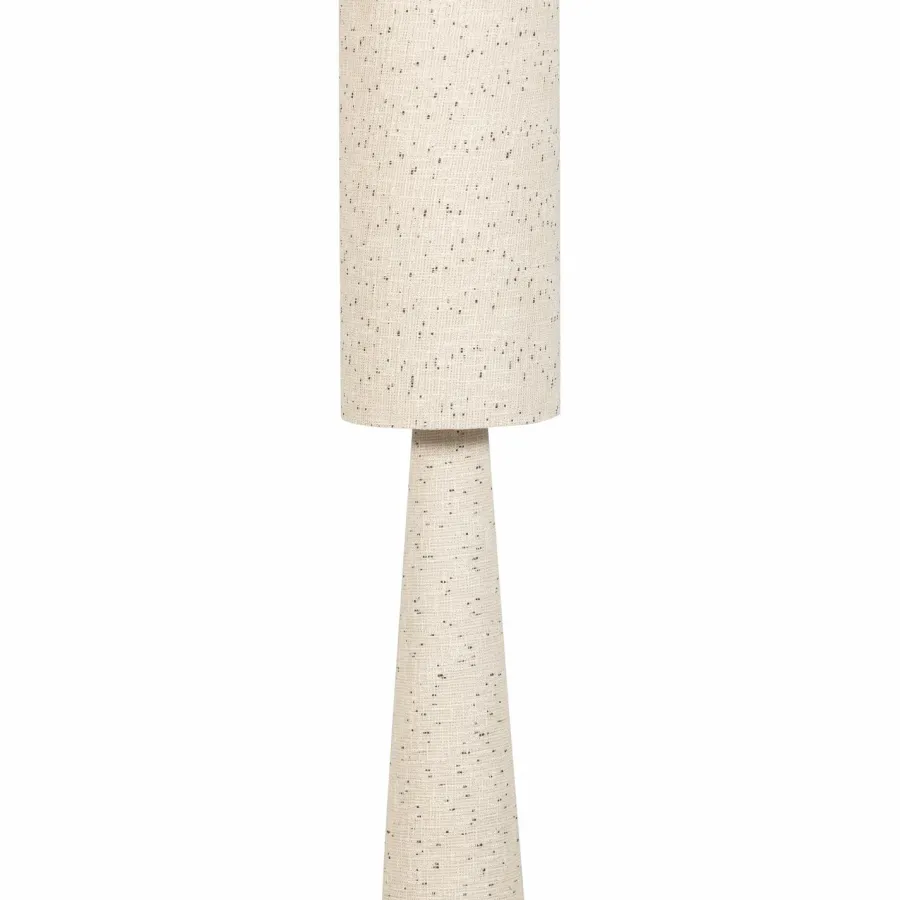 Woood Loft vloerlamp metaal/boucle naturel met stippen 130xo30cm Hot