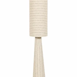 Woood Loft vloerlamp metaal/boucle naturel met strepen 130xo30cm Hot