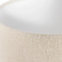 Woood Loft vloerlamp metaal/bouclé naturel 130xø30cm Outlet